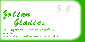 zoltan gladics business card